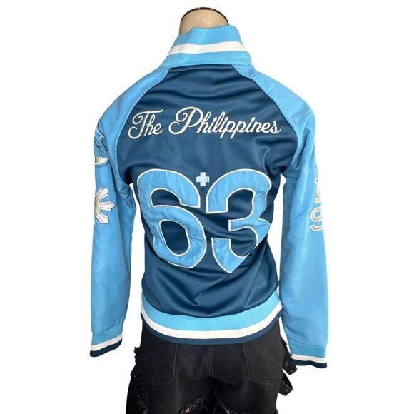 Women’s My Philippines Varsity Jacket – Blue Colorblock – Size Small - Picture 2 of 7